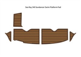 Sea Ray 340 Sundancer Swim Platform Pad Boat EVA Foam Faux Teak Deck Flo... - $5,224.88 MXN