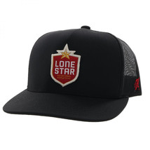 Lone Star Beer Hooey Black Colorway Snapback Trucker Hat Black - £31.88 GBP