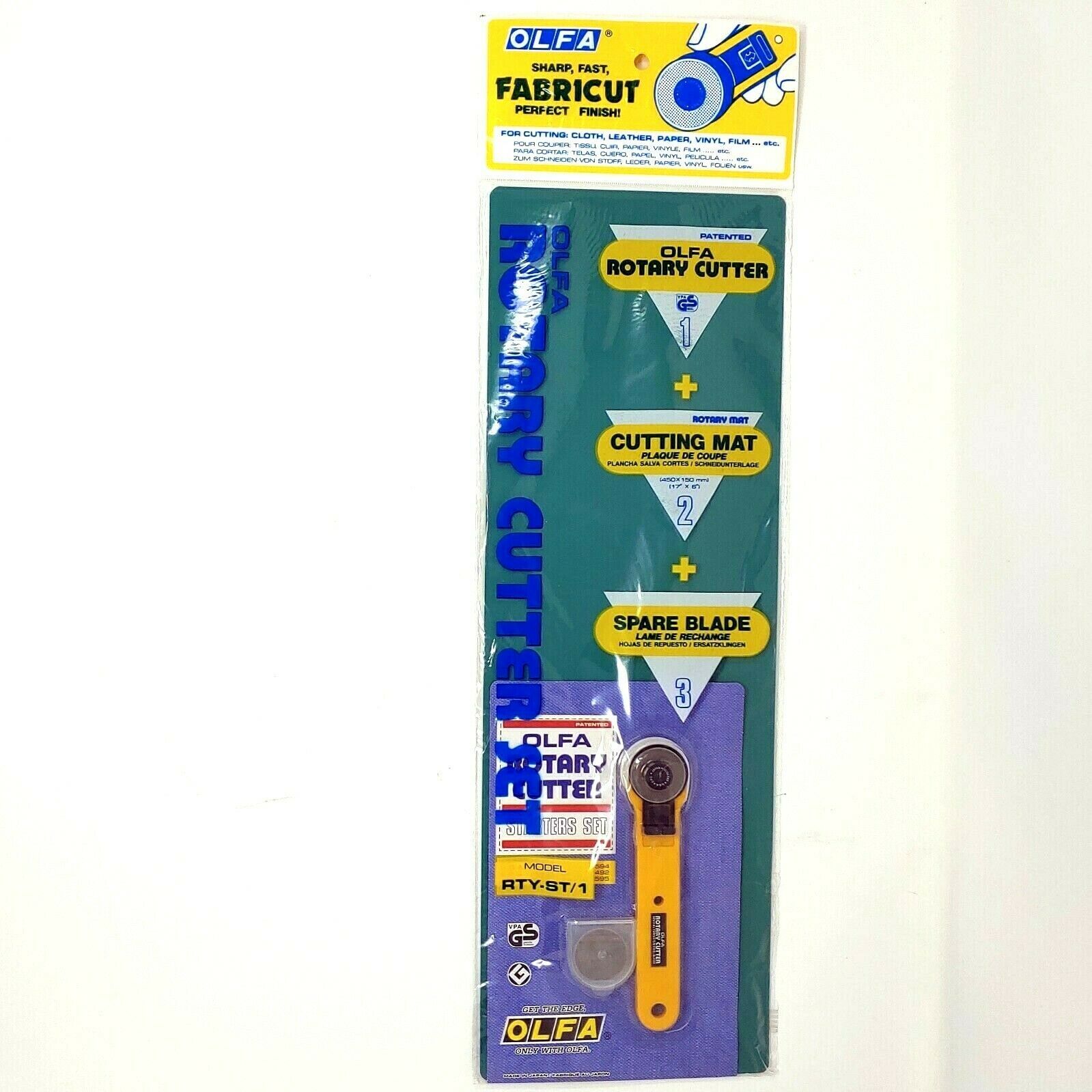 Olfa Cutting Mat 17in X 6 & Olfa Rotary Cutter & Replacement Blade Starter Set - $45.99