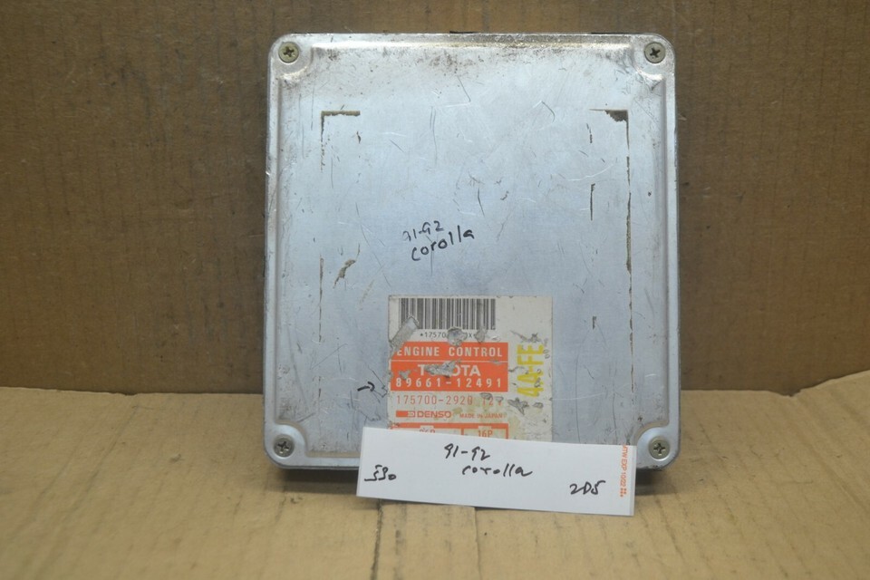 1991 1992 Toyota Corolla Engine Control Unit ECU 8966112491 Module 530-2D5 - $14.98 1991 1992 Toyota Corolla Engine Control Unit ECU 8966112491 Module 530-2D5 - $14.98