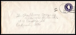 1945 US Cover - Saginaw, Texas to Rockford, Illinois M9  - £2.21 GBP