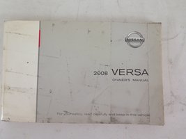 2008 Nissan Versa Owners Manual [Paperback] Nissan - £14.54 GBP