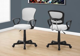 Modern Ergonomic Office Chair: Adjustable Swivel, White Mesh for Desk - $2,772.60 MXN