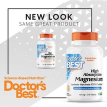 Doctor&#39;s Best High Absorption Magnesium Glycinate Lysinate, 100% Chelated, - £21.97 GBP