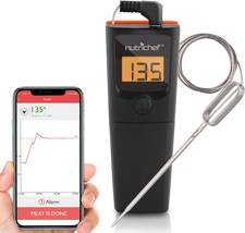 Nutrichef Bluetooth Grill Bbq Meat Thermometer Digital Wireless Grill, Oven - £25.57 GBP