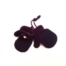Baby Mittens San Remo NWT Navy Blue Color Decorative Button String Attached - $5.94