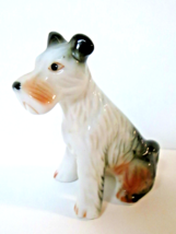 Wired Haired Terrier Dog Porcelain Figurine 3&quot;  Puppy Wire Hair Figure U... - £16.07 GBP