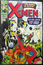 X-MEN# 23 Aug 1966 (7.0 FN/VF) Count Nefaria Unicorn Scarecrow Eel Roth ... - $175.00