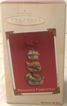 Delicious Christmas Hallmark Keepsake Ornament 2003 Hanging basket fruit veggies - $12.95