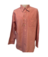 Tommy Hilfiger Regular Fit Mens Button Down Oxford 17 1/2, 34-35 Pink/Red - $16.76 CAD