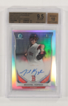 2014 Bowman Chrome Draft Pick Autografi Michael Kopech Refr. BGS 9.5 Gem... - $2,634.69 MXN