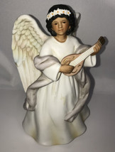 Homco Home Interior Angel with Mandolin  #8867 Good Pre-Owned Condition ... - $4.95