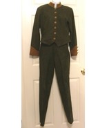 Womens Leather Pant Suit Western Rodeo Fully Lined Hand Made Michael All... - $337.84 CAD