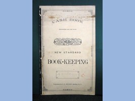 1888 Antique Handwritten BOOK-KEEPING~CASH Book~Putnam N.Lewisburg Oh +Ink Blot - £67.01 GBP