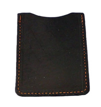 LEATHER CARD HOLDER - BLACK Minimalist Wallet - Amish Handmade in USA - $274.52 MXN