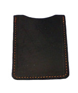 LEATHER CARD HOLDER - BLACK Minimalist Wallet - Amish Handmade in USA - $274.52 MXN