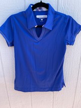 Pebble Beach Womens Golf  Blue Polo Shirt Small Short Sleeve Performance  NWT - £19.98 GBP