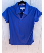 Pebble Beach Womens Golf  Blue Polo Shirt Small Short Sleeve Performance... - £19.65 GBP
