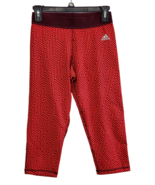 Adidas Donna Tech Fit Maggiore Than Collant Capri, Solred/Granata/Stampa... - $528.58 MXN