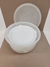 VTG Tupperware 256 Cake Large Storage Container W/ Seal Lid 224 &amp; 2 Pie ... - £20.12 GBP