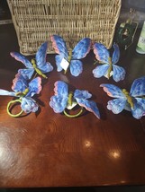 Set Of 6 Pier 1 Butterfly Napkin Holders Beautiful-Very Rare-SHIPS N 24 ... - $158.28