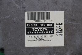 Toyota ECM ECU PCM Engine Control Module 89661-04840 2RZ-FE image 2