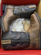 Justin Mens Waterproof EH Wellington Square Toe Boots!!(8D) - $109.25