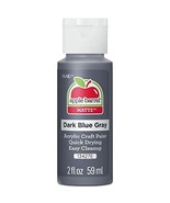 Apple Barrel Acrylic Paint Dark Blue Gray 2 fl oz Classic Matte Acrylic ... - $1.82