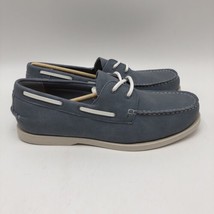 CLUBROOM Womens Light Blue Moc Toe Padded Elliot Round Toe Boat Shoes 12M - $25.00