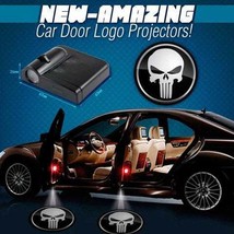 4x Punisher Logo Wireless Car Door Welcome Laser Projector Shadow LED Li... - $38.50