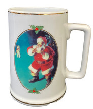 1996 Coca Cola Collector&#39;s Edition Christmas Coffee Cup Mugs Santa Claus - £9.51 GBP