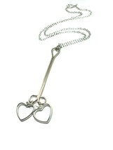 Clitoris Clip Pendant Necklace 18&quot; Chain Nipple Kink Sexy BDSM Fun Gift Boxed - £17.84 GBP