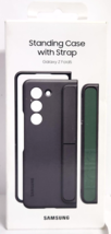 Samsung - Galaxy Z Fold5 Standing Case with Strap - Graphite OPEN BOX - $26.11