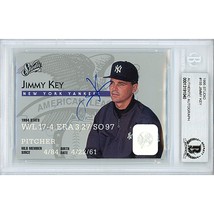 Jimmy Key New York Yankees Auto 1995 Studio Baseball Autograph Card Beckett Slab - £46.47 GBP