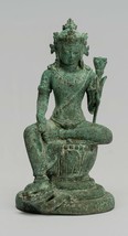 Ancien Java Style Majapahit Assis Bronze Devi Tara Statue -20.5cm / 8 &quot; - $1,103.06