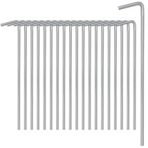 40 Pc Tent Pegs Garden Stakes Tarp Anchor Heavy Duty Steel Metal Picnic ... - $275.59 MXN