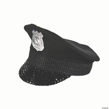 Black bling police hat - $4,385.22 MXN