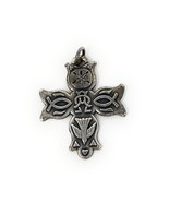 James Avery Sterling Silver Retired Sand Dollar Alpha Omega Cross Pendant - $3,606.55 MXN