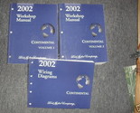 2002 LINCOLN CONTINENTAL Service Shop Workshop Repair Manual Set W EWD - $69.99