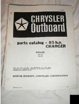 Chrysler Outboard Parts Catalog 85 HP Charger - $10.88