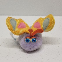 Vintage 1986 Hasbro Wearimals Purple Bug Butterfly Plush Yellow Wings Hair Clip - £11.66 GBP