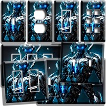 AI FUTURE ROBOT BLUE EYES LIGHT SWITCH OUTLET WALL PLATE NERD GEEK ROOM ... - $11.99+