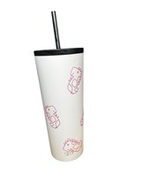 Simple Modern 24oz Tumbler Pink Dino Print w/ Straw – Insulated Cup Whit... - $14.63