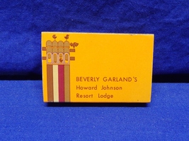 Vintage &quot;Beverly Garland&#39;s Howard Johnson Resort Lodge&quot; Matchbox Hollywo... - $4.50