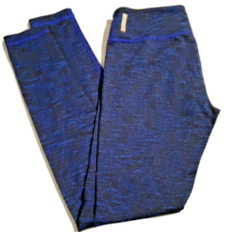 Zella Small Blue Yoga Pants Tight Leggings Striped Work Out Capri Stretch - £11.58 GBP