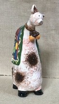 Weirdo Eclectic Fun Southwestern Tall Spotted Pig Figure Statue Big Body... - $15.84