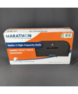 Marathon 2-Roll Jumbo Toilet Paper Dispenser, Black BATHROOM BLACK INDOO... - £21.58 GBP