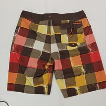 Quiksilver Cypher Series 4 Way Stretch Men's 36 (36×11) Multicolor Plaid Shorts image 13