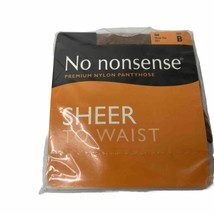New 1 Pair No nonsense Tan Sheer To Waist Pantyhose Size B Sheer Toe 021... - $9.76