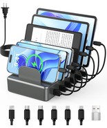50W Charging Station for Multiple Devices 6 Port Multiple USB Charger St... - £76.31 GBP